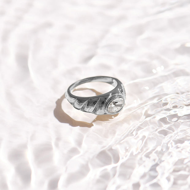 Oval Stone Dome Ring