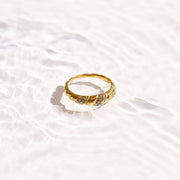 Crystal Twist Dome Ring