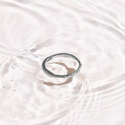 Smooth Wave Band Ring