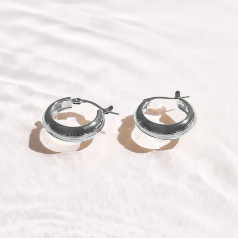 Chunky Dome Hoop Earrings