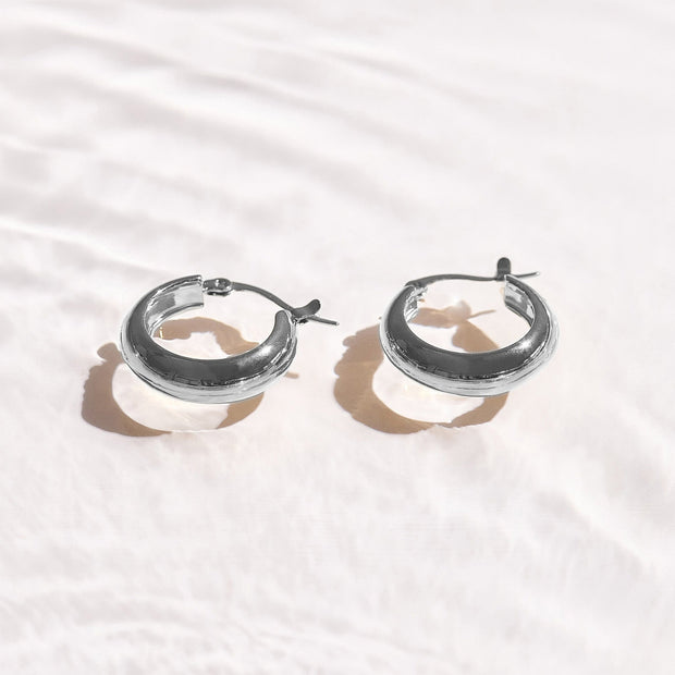 Chunky Dome Hoop Earrings