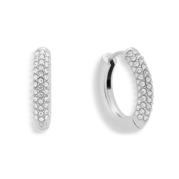 Crystal Pave Statement Hoops - EVRYJEWELS