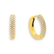Crystal Pave Statement Hoops - EVRYJEWELS