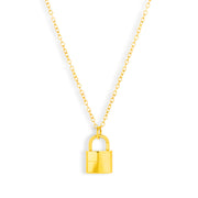 Lock Pendant Necklace - EVRYJEWELS