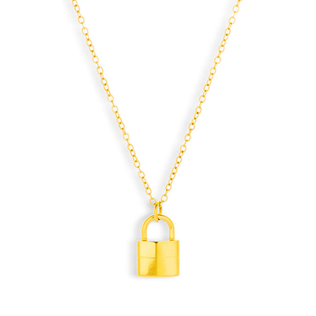 Lock Pendant Necklace - EVRYJEWELS