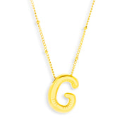 Bold Letter Initial Necklace - EVRYJEWELS