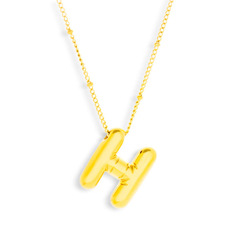 Bold Letter Initial Necklace - EVRYJEWELS