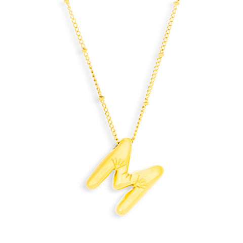Bold Letter Initial Necklace - EVRYJEWELS