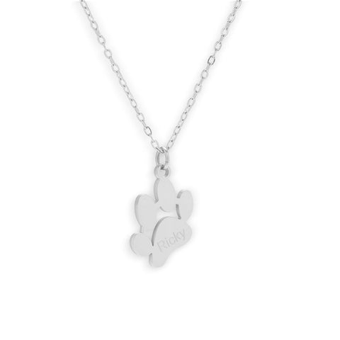 Custom/Personalized Paw Pendant Necklace - EVRYJEWELS