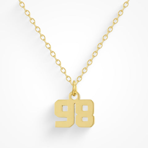 Custom/Personalized Number Pendant Necklace - EVRYJEWELS