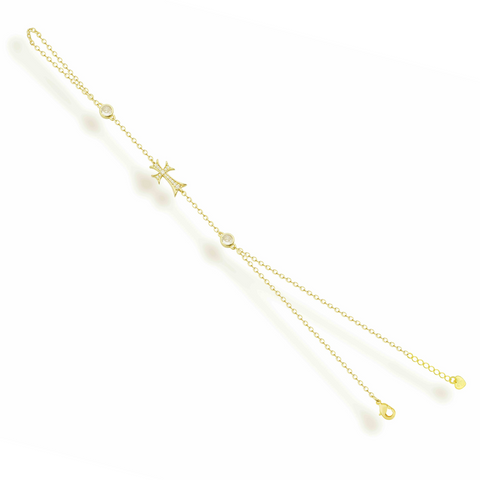 Double Cross Me Hand Chain - EVRYJEWELS