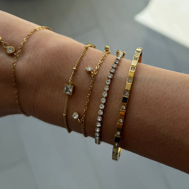 Champagne Princess Tennis Bracelet