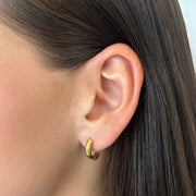 Chunky Dome Hoop Earrings