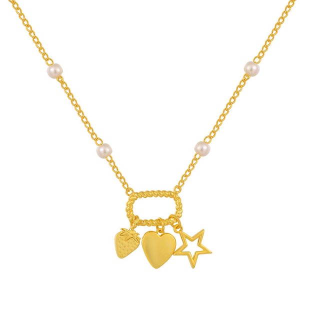 Sweet Strawberry Necklace - EVRYJEWELS