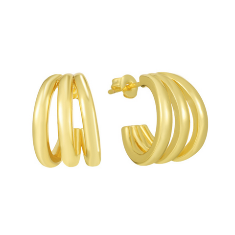 Triple The Fun Earrings - EVRYJEWELS