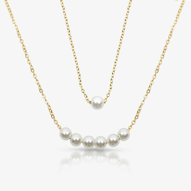 Opalina Pearl Necklace Set