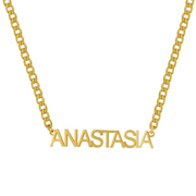 Custom/Personalized Nameplate Curb Necklace - EVRYJEWELS