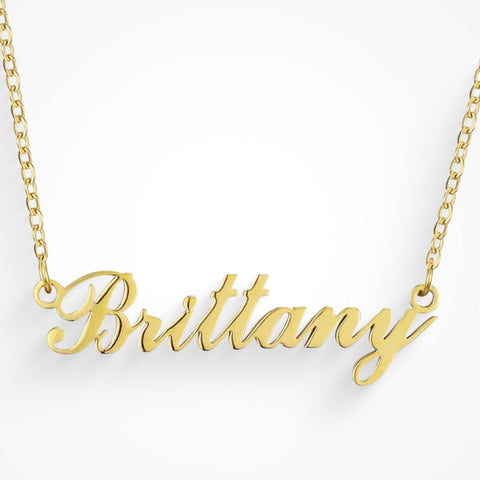 Custom/Personalized Nameplate Necklace - EVRYJEWELS