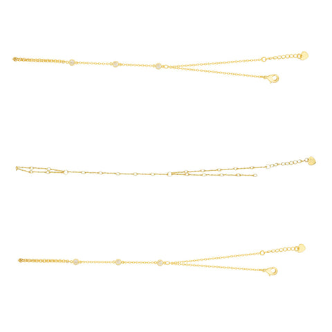 TikTok Shop Viral Hand Chain Bundle : 3 Piece Hand Chain Bundle - EVRYJEWELS