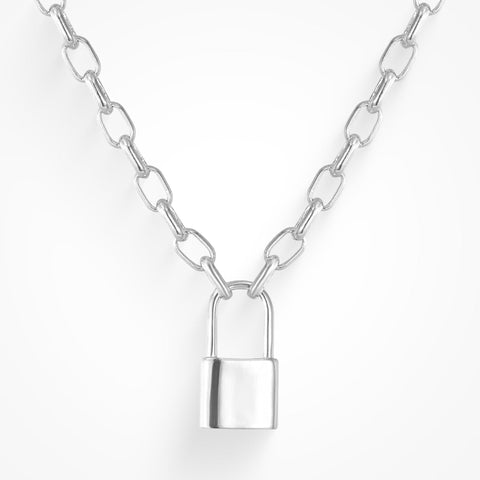Keep Me Lock Necklace - EVRYJEWELS