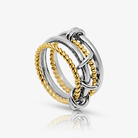 Unbothered Stacked Ring - EVRYJEWELS