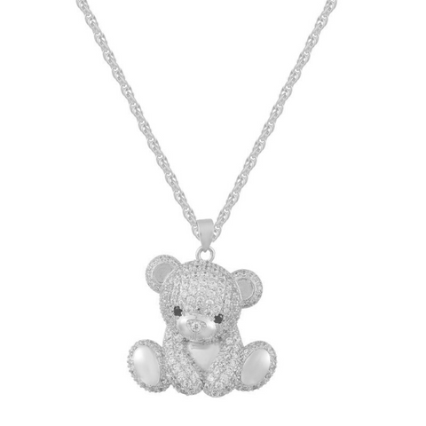 Teddy Bear Necklace - EVRYJEWELS